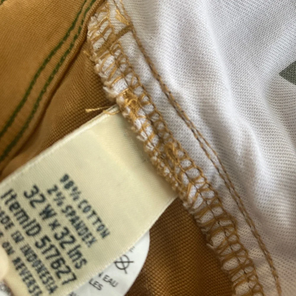 LL‎ Bean Men's BeanFlex Standard Fit Cargo Pants Size 32 x 32 Tan Pockets Logo